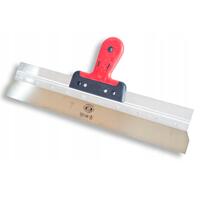 Cazzuola per facciate in acciaio inox, Olejnik, Popular, manico morbido, 380 mm, Rosso