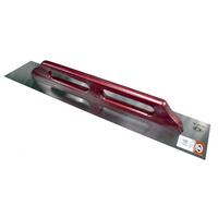 Grattugia in acciaio inossidabile, Olejnik, 13x60 cm, manico lungo in legno, Rosso