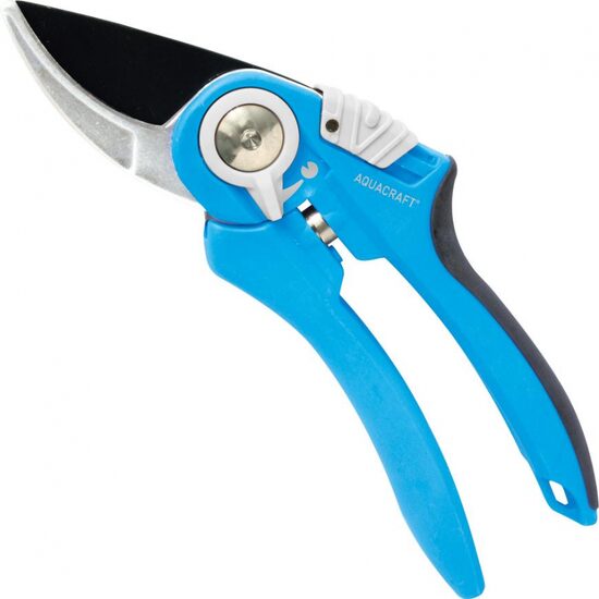 Forbici da giardino, Aquacraft, tipo bypass, per rose, alberi, viti, 18 cm