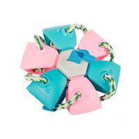 Gioco per cani, tipo frisbee/palla, Verk Group, plastica, rosa e blu