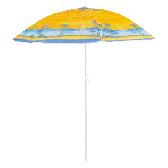 Ombrellone da mare Strend Pro con maniglia, modello isola, giallo, 180 cm