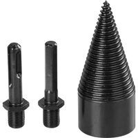 Cono spaccalegna per trapano, Strend Pro, con 2 adattatori, SDS PLUS, HEX 1/2", 42 mm