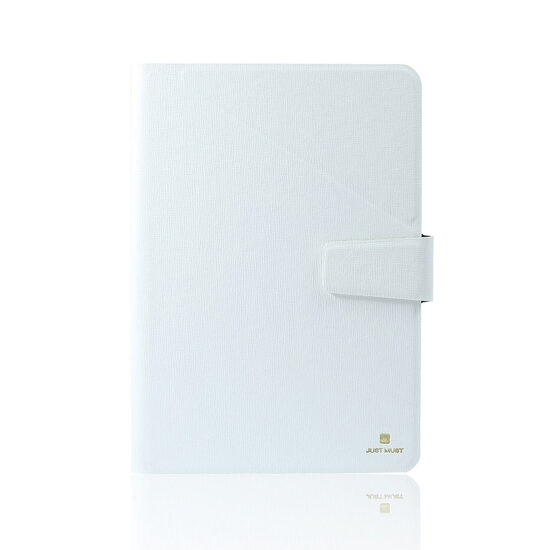 Custodia tablet 8" - 9" Just Must Flip Universale Joy White (materiale antiscivolo)