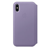 Original iPhone X / XS Apple Leder Folio Case Lila