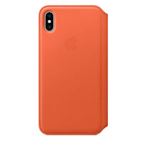 Original iPhone XS Max Apple Leder Folio Sunset Hülle