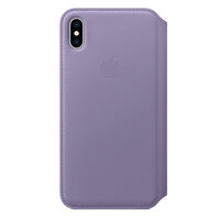 Original iPhone XS Max Apple Leather Folio Case Lilac