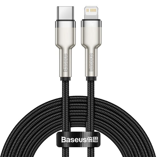 Kabel Typ C auf Lightning Baseus Coffee Series Metall Schwarz