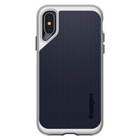Coque iPhone XS Max Spigen Neo Hybrid Argent Satiné