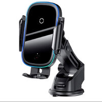 Baseus Auto Light Electric Support mit kabellosem Ladegerät Schwarz