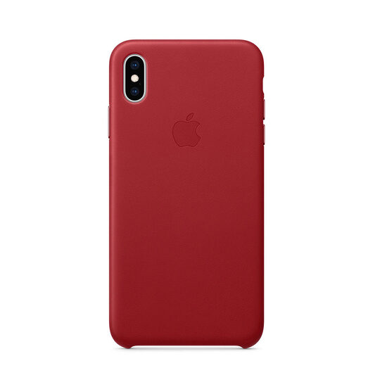 Original iPhone XS Max Apple Leder Rot Hülle (Naturleder)