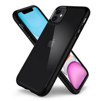 iPhone 12 Mini Spigen Ultra Hybrid Mattschwarze Hülle