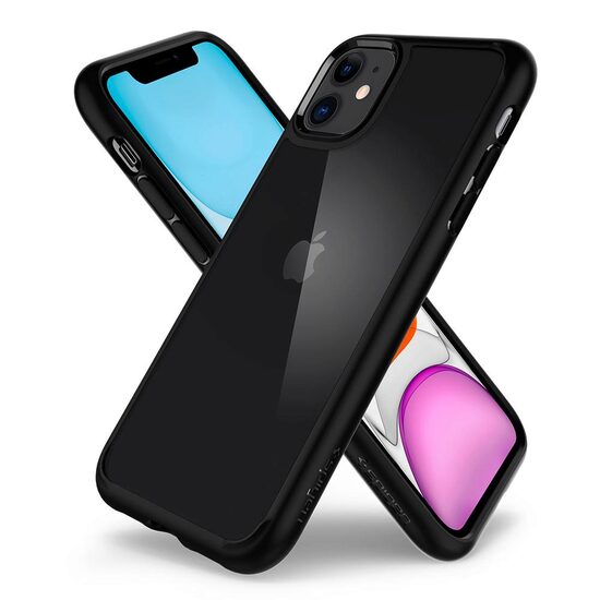 iPhone 12 Mini Spigen Ultra Hybrid Mattschwarze Hülle