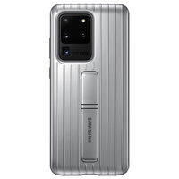 Original Samsung Galaxy S20 Ultra Stand-Schutzhülle in Silber