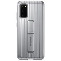 Original Samsung Galaxy S20 Stand-Schutzhülle in Silber