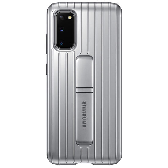Original Samsung Galaxy S20 Protective Standing Silver Case