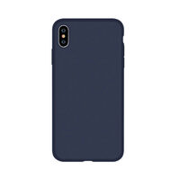 iPhone XS Max Hülle Devia Silicon Nature Series Blau