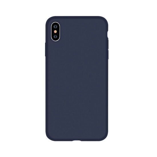 iPhone XS Max Hülle Devia Silicon Nature Series Blau