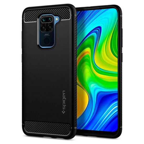 Xiaomi Redmi Note 9 case Spigen Rugged Armor Matte Black
