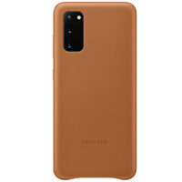 Original Samsung Galaxy S20 Leather Cover Brown