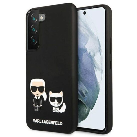 Funda Samsung Galaxy S22 Plus Karl Lagerfeld Silicona Karl & Choupette Negra