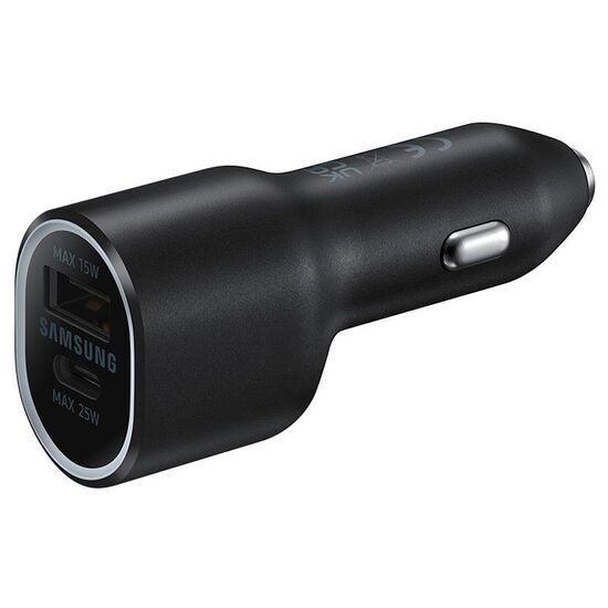 Incarcator Original Auto Dual Port USB si Type-C 40W Samsung Negru