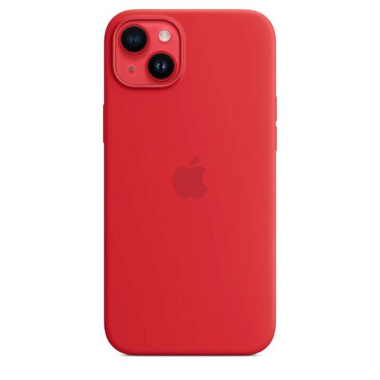 Funda Original Apple iPhone 14 Plus de Silicona, MagSafe, Roja