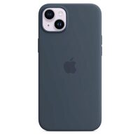 Original iPhone 14 Plus Apple Silicone Case, MagSafe, Storm Blue