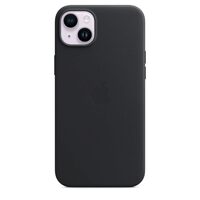 Original iPhone 14 Plus Apple Leather Case, MagSafe, Midnight