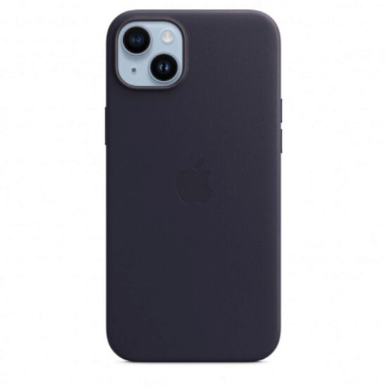 Original iPhone 14 Plus Apple Leather Case, MagSafe, Ink