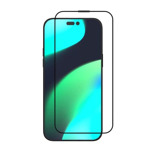 Folie iPhone 14 Pro Devia Glass Van Series Full Antistatico con kit di montaggio, Nero