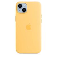 Original iPhone 14 Plus Apple Silicone Case, MagSafe, Sunglow