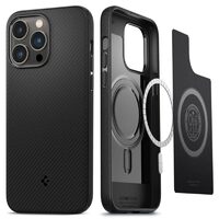 Custodia per iPhone 14 Pro Max Spigen Mag Armor MagSafe Nero opaco