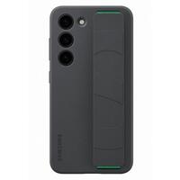 Cover originale Samsung con impugnatura in silicone per Samsung Galaxy S23 nera