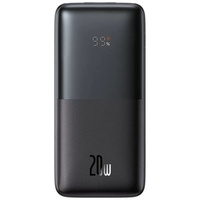 Baseus Batteria esterna Bipow Pro Digital Display 10000mAh, 20W, 2x USB, 1x USB Type C, cavo Type-C 3A, Nero