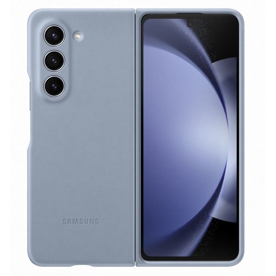Samsung Originele Leren Cover Samsung Galaxy Z Fold5 Blauw