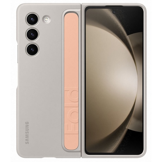 Samsung Husa Originala Standing Cover with Strap Samsung Galaxy Z Fold5 Sand