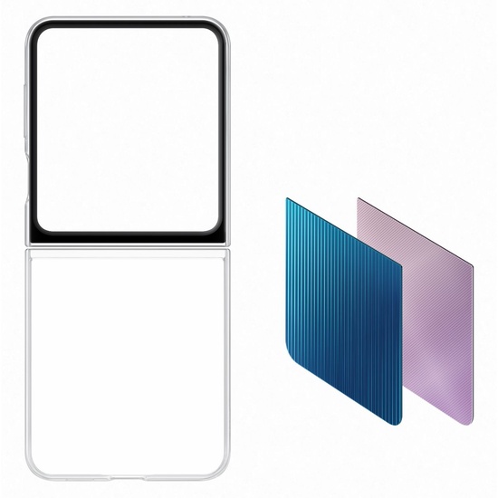 Samsung Originele Cover FlipSuit Samsung Galaxy Z Flip5 Transparant