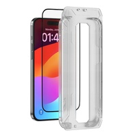 Devia Folie Glass Van-serie Ultradunne iPhone 15 Plus op volledig scherm, met transparante montagekit
