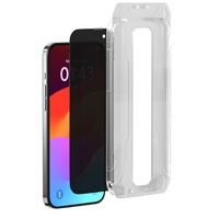 Devia Folie Glass Van Series Full Privacy iPhone 15, met montagekit Zwart