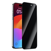 Devia Folie Glass Van Series Volledig scherm Privacy Twice iPhone 16 Pro Zwart