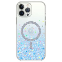 Devia Husa Shiny Series Origineel ontwerp Magnetisch iPhone 15 Pro Transparant / Blauw