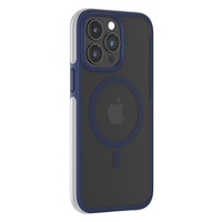 Devia Husa Defend Series magnetisch schokbestendig iPhone 15 Pro hoesje blauw
