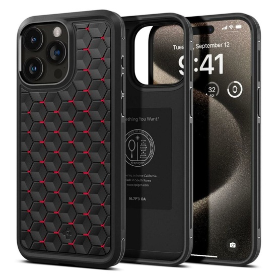 Spigen Hülle Cryo Armor iPhone 15 Pro Max Rot