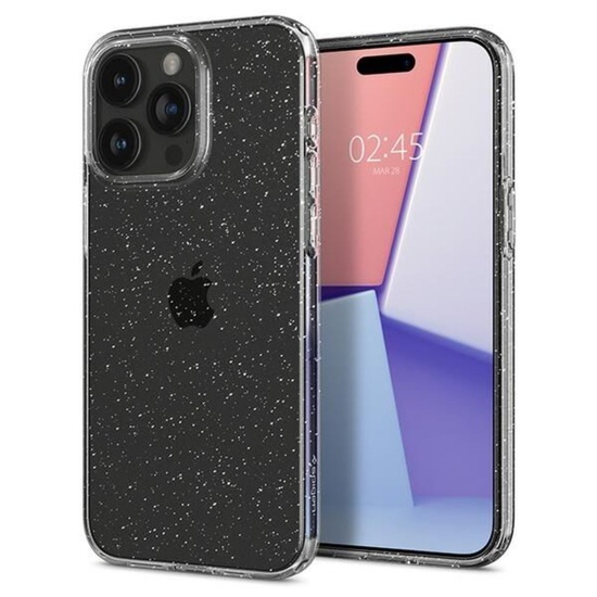 Spigen Hülle Liquid Crystal Glitter iPhone 15 Pro Max Transparent