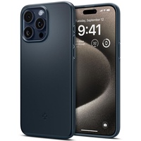 Spigen Hülle Thin Fit iPhone 15 Pro Max Metall Schiefer