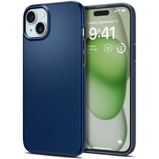 Spigen Hülle Thin Fit iPhone 15 Plus Marineblau