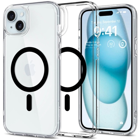 Spigen Hülle Ultra Hybrid MagSafe iPhone 15 Schwarz