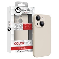Lemontti Case Liquid Silicon MagCharge iPhone 15 Beige (360°-Schutz, feines Material, gefüttert mit Mikrofaser)