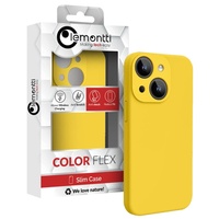 Lemontti Case Liquid Silicon MagCharge iPhone 15 Gelb (360°-Schutz, feines Material, gefüttert mit Mikrofaser)