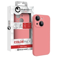 Lemontti Case Liquid Silicon MagCharge iPhone 15 Pink (360°-Schutz, feines Material, gefüttert mit Mikrofaser)